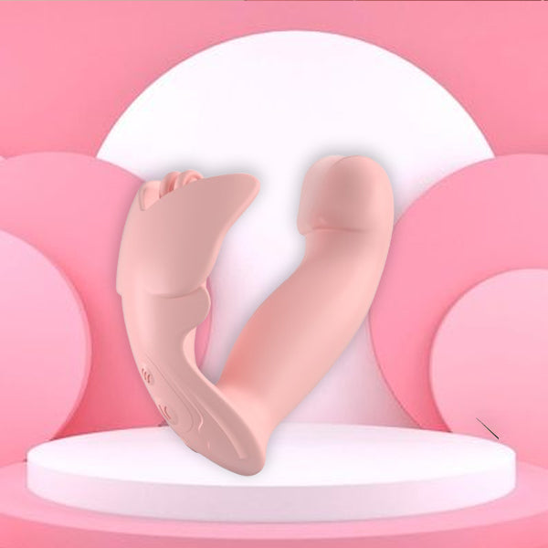 Clitoral and G Spot Stimulator Wearable Vibrator with Waterproof and Rechargeable Designs