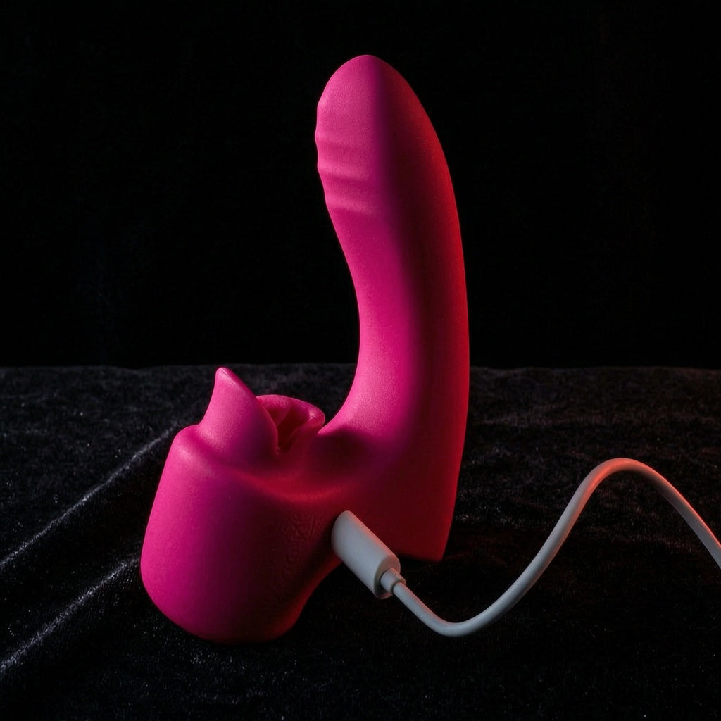 Clitoral and G Spot Stimulator in Pink Finger Vibrator with Waterproof and Rechargeable Designs