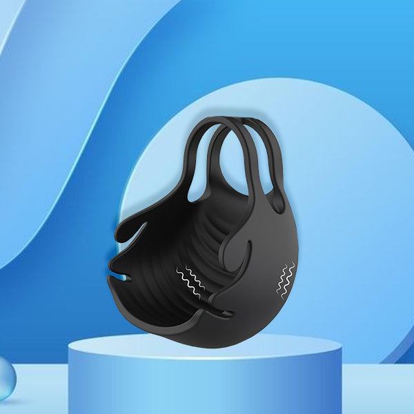 Cock Ring vibrator with Testicle Stimulator Remote Control