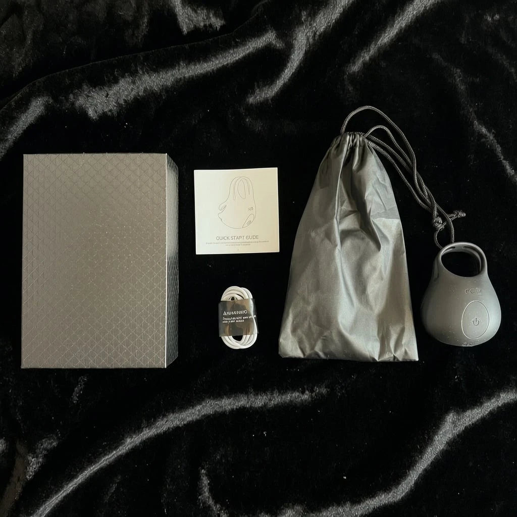 Cock Ring vibrator with Testicle Stimulator Remote Control