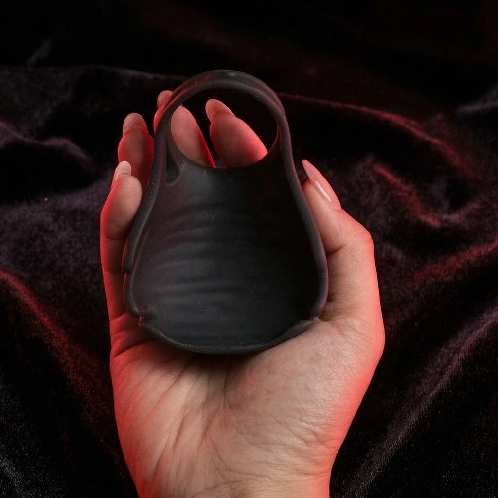 Cock Ring vibrator with Testicle Stimulator Remote Control