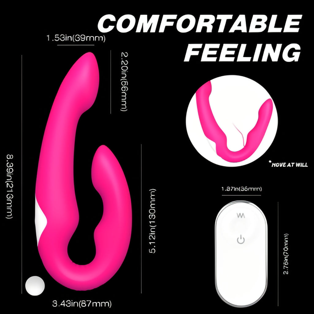 Fexi Dual End Remote Vibrator with Waterproof and Rechargeable Designs