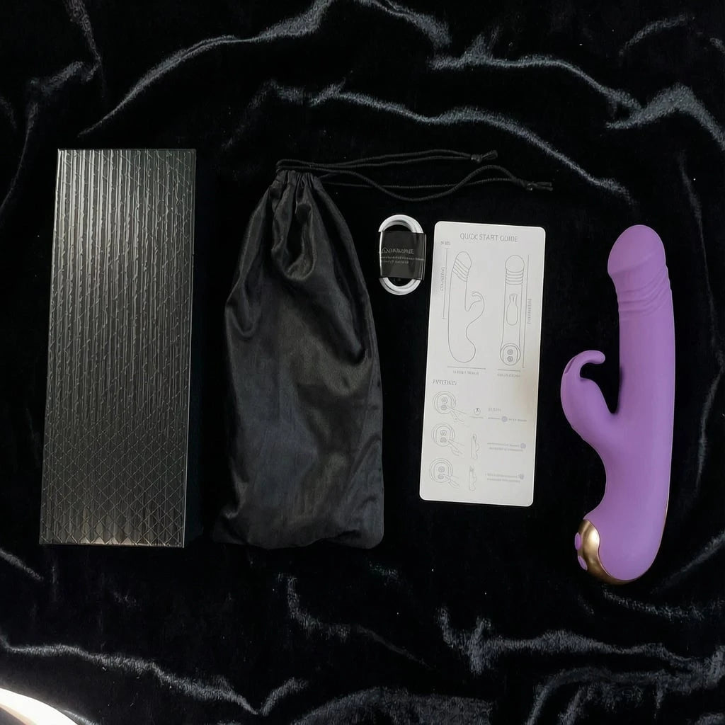 G Spot & Happy Rabbit Thrusting Vibrator with Waterproof and Rechargeable