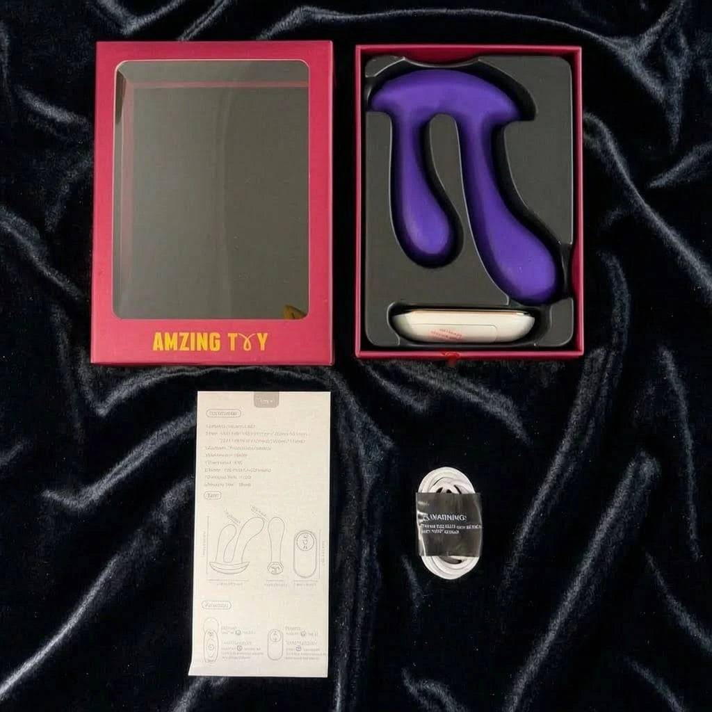 Anal & G Spot Stimulator Remote Vibrator with Waterproof and Rechargeable Designs