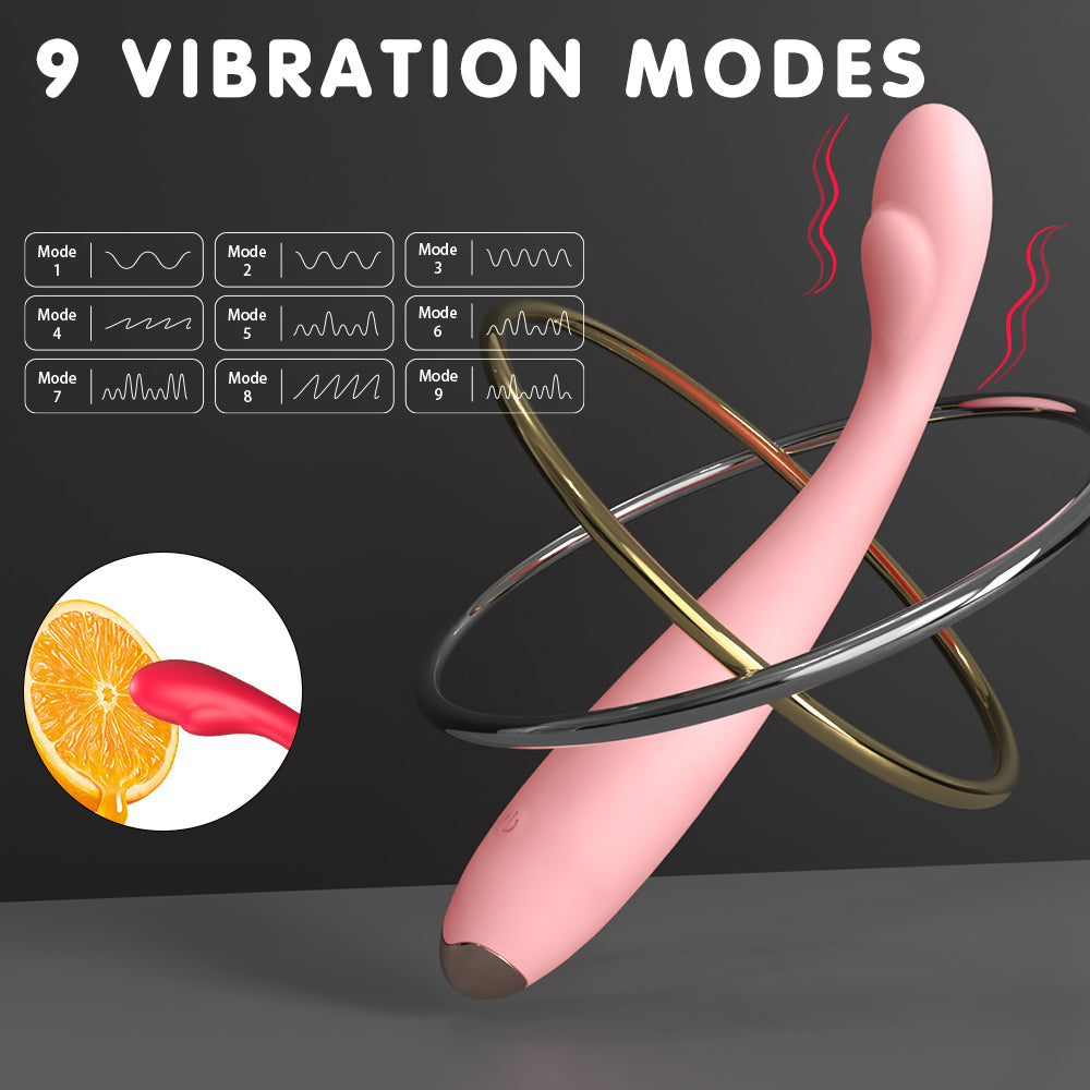 Premium silicone vibrator - it has 9 different vibration modes.