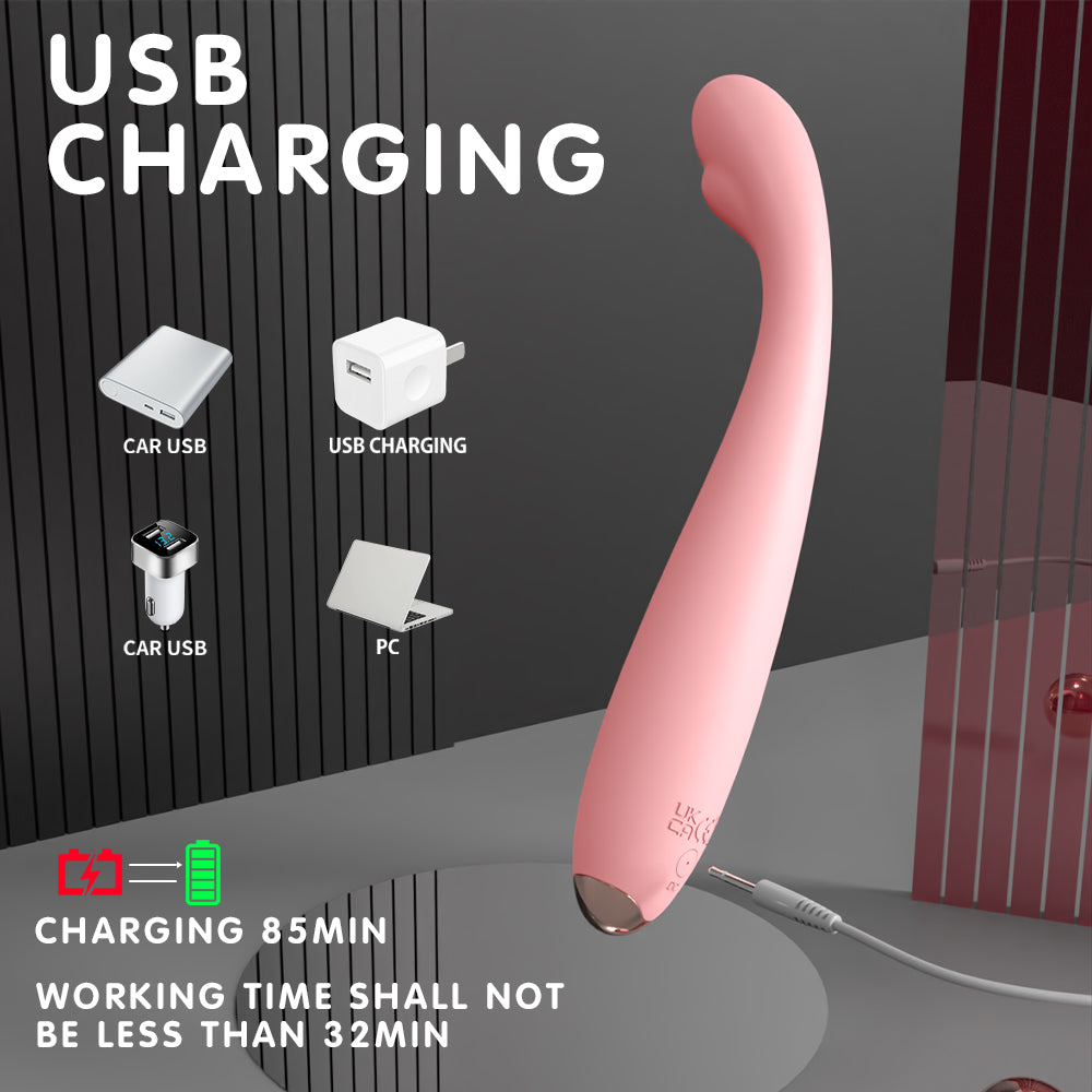 USB-rechargeable massage wand with fast charging capability