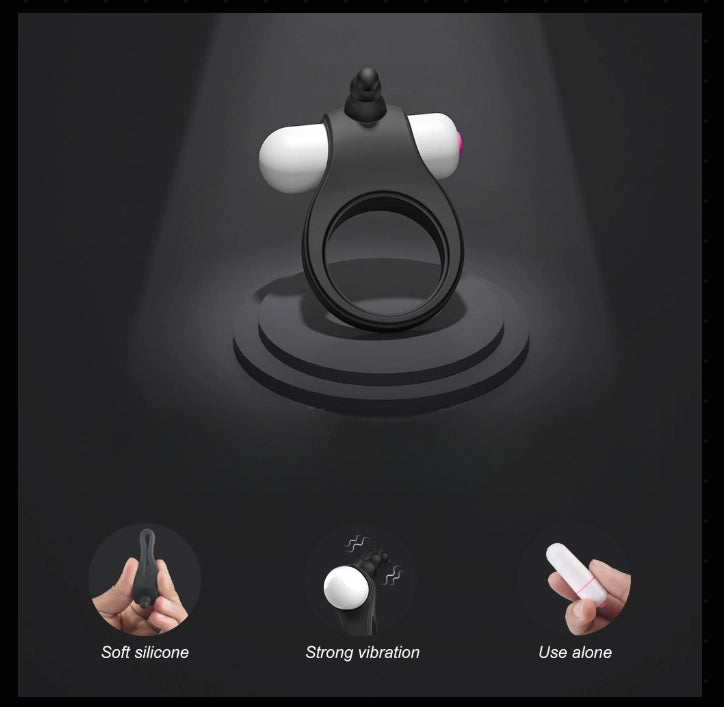 Happy Rabbit Cock Ring with Vibrating Bullet