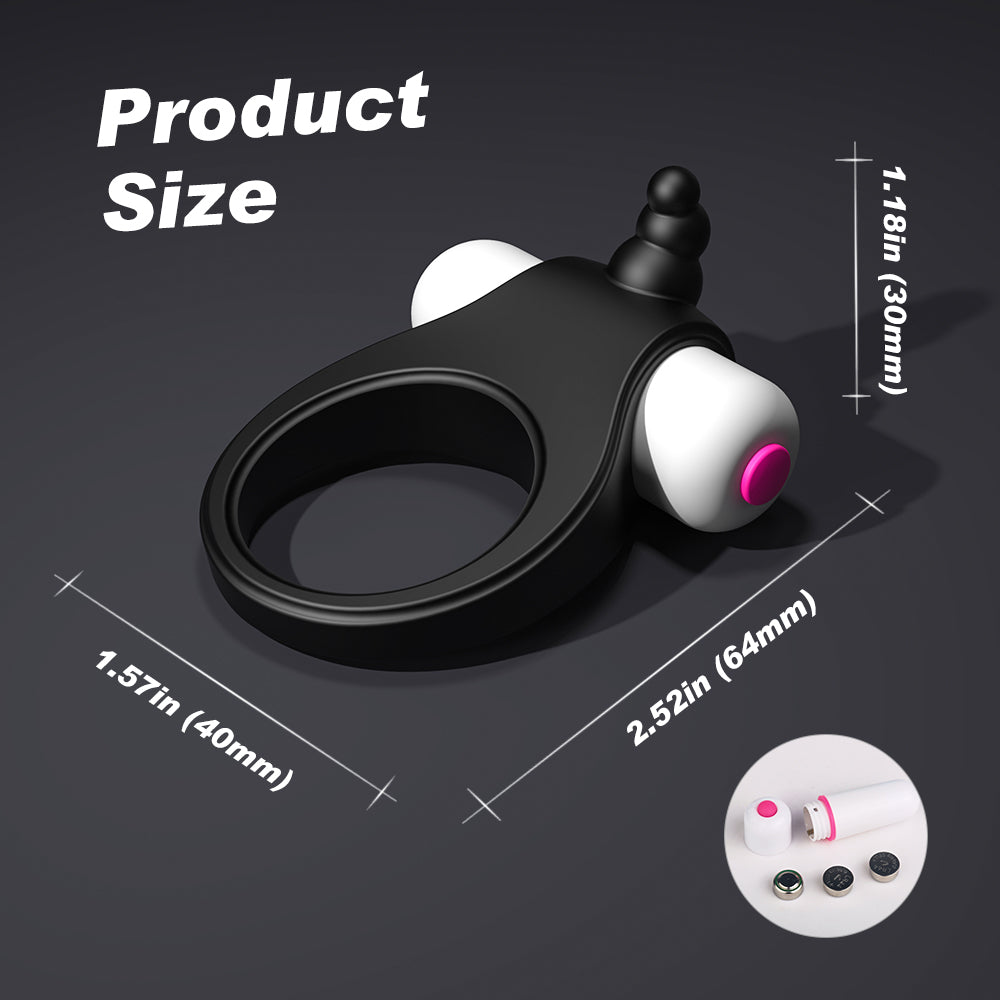 Happy Rabbit Cock Ring with Vibrating Bullet