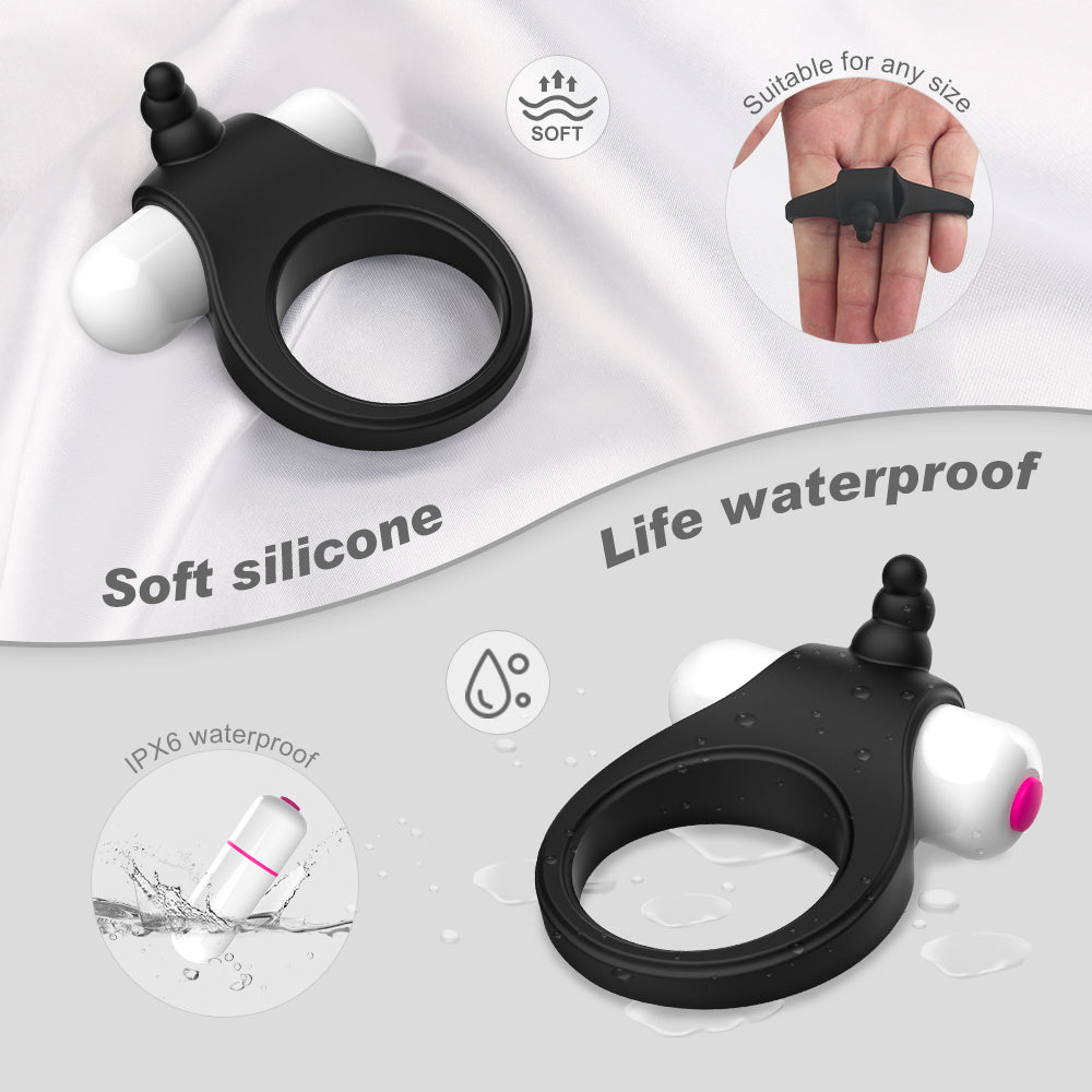 Happy Rabbit Cock Ring with Vibrating Bullet