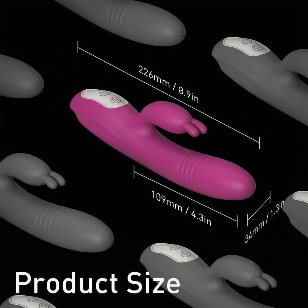 Happy Rabbit Thrusting Vibrator with Waterproof and Rechargeable