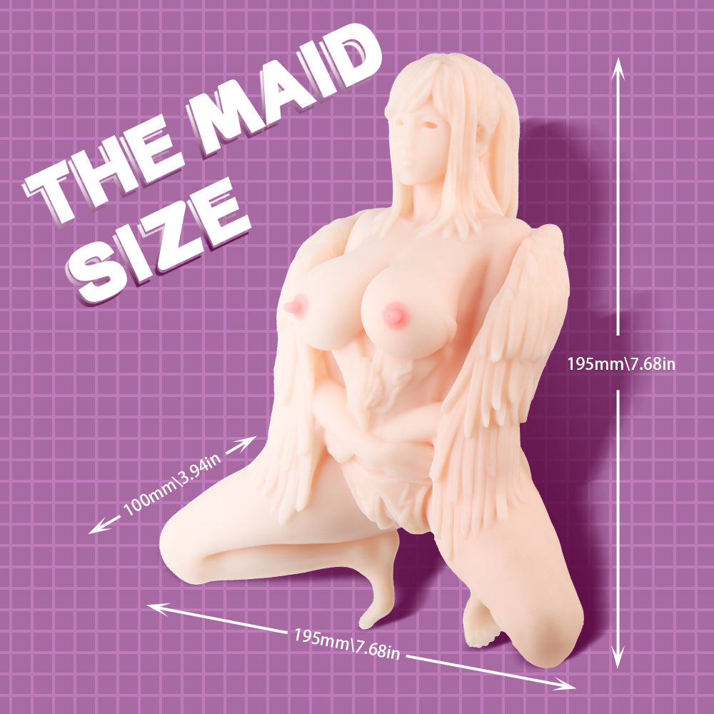 Male Stroker Small Fantasy Sex Doll Angel with realistic Pocket Pussy