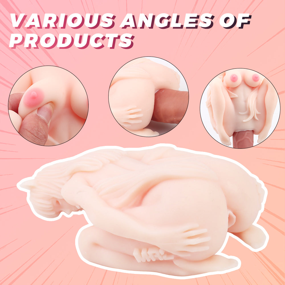 Male Stroker Small Fantasy Sex Doll Kitty Cat with realistic Pocket Pussy