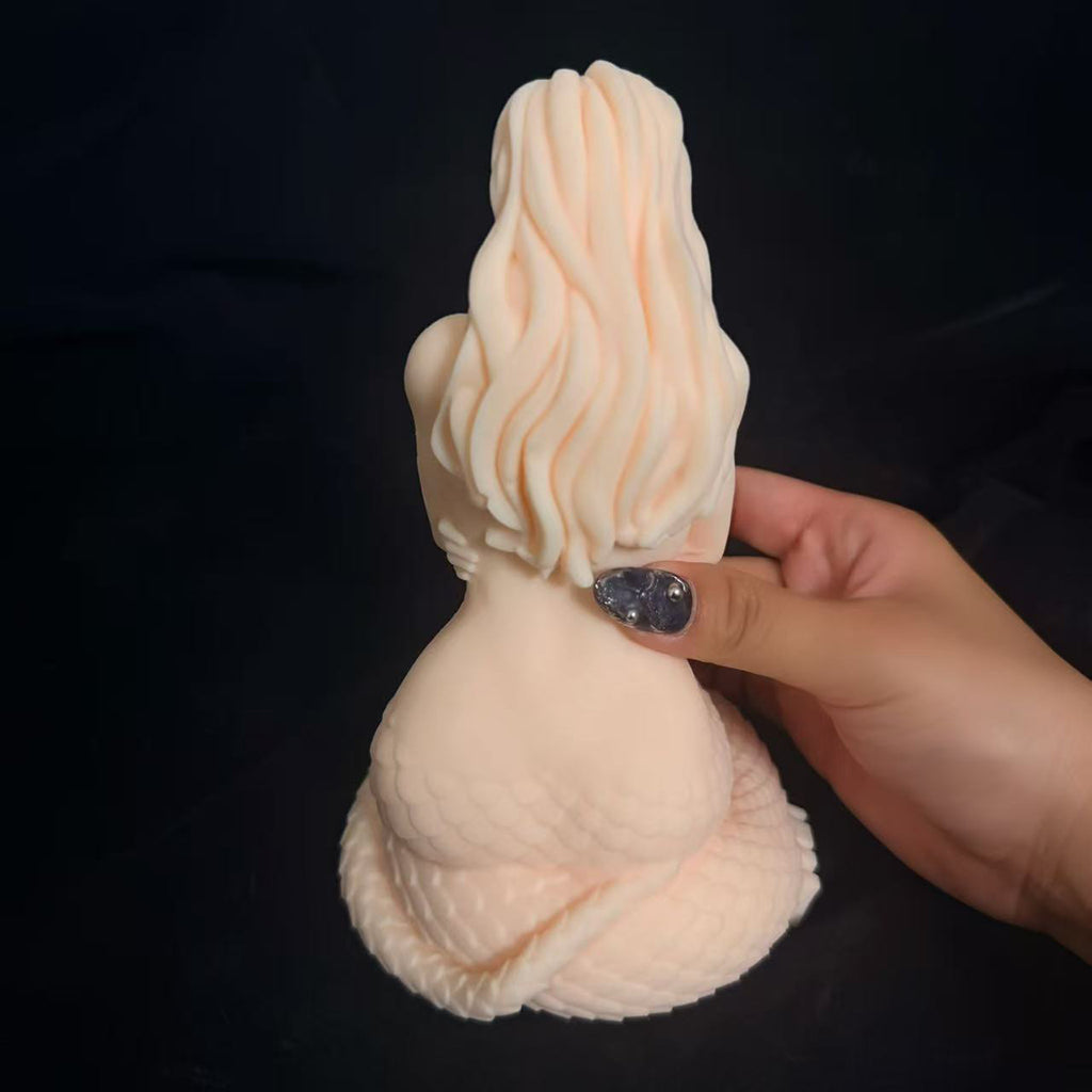 Male Stroker Small Fantasy Sex Doll Medusa with realistic Pocket Pussy