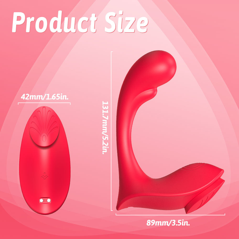 Remote Control and G Spot Stimulator Wearable Vibrator with Waterproof and Rechargeable Designs