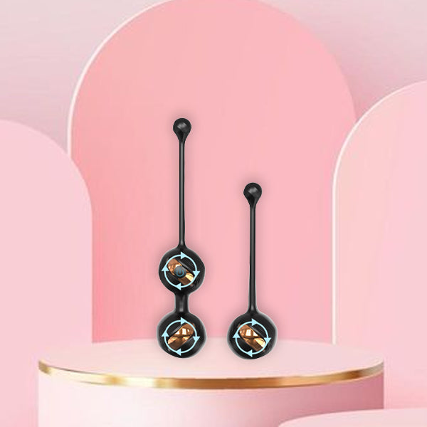 Remote Vibrator Black Kegal Ball Set with Waterproof and Rechargeable Designs