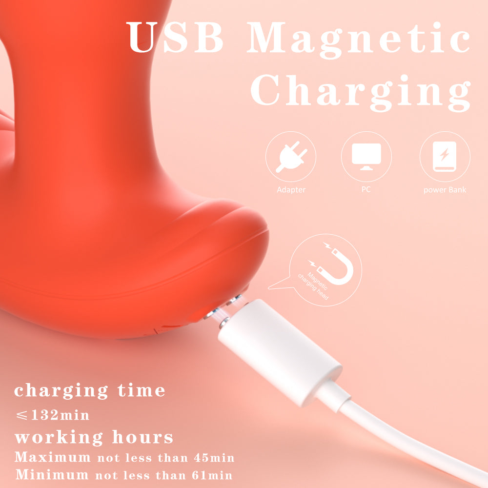 Rotating G Spot Stimulator Remote Vibrator with Waterproof and Rechargeable Designs