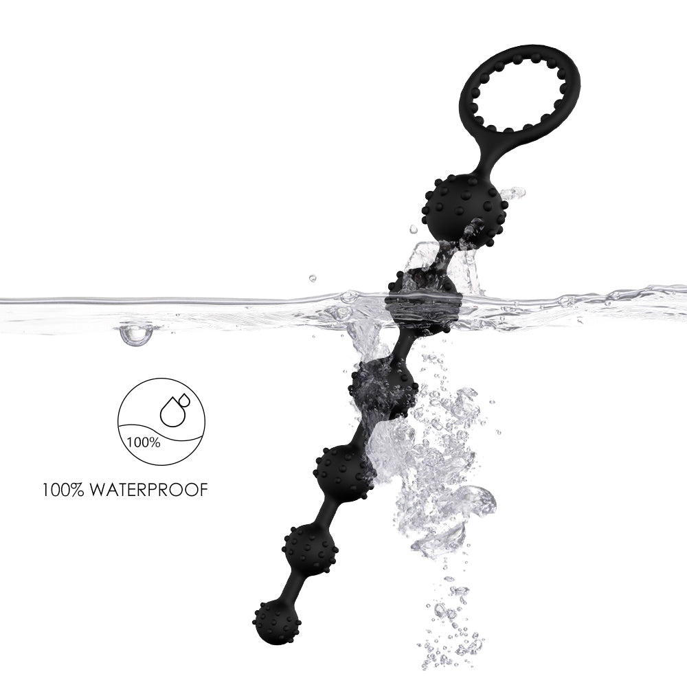 Gradual and Studded anal Beads with cock ring