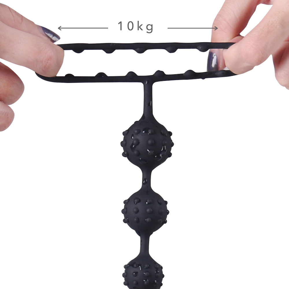 Gradual and Studded anal Beads with cock ring
