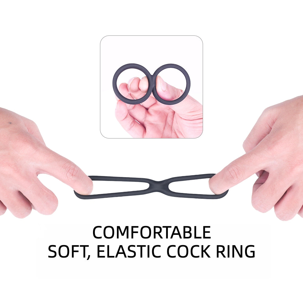 Silicone Cock Ring & Ball Ring - best for men Performan Enchancer