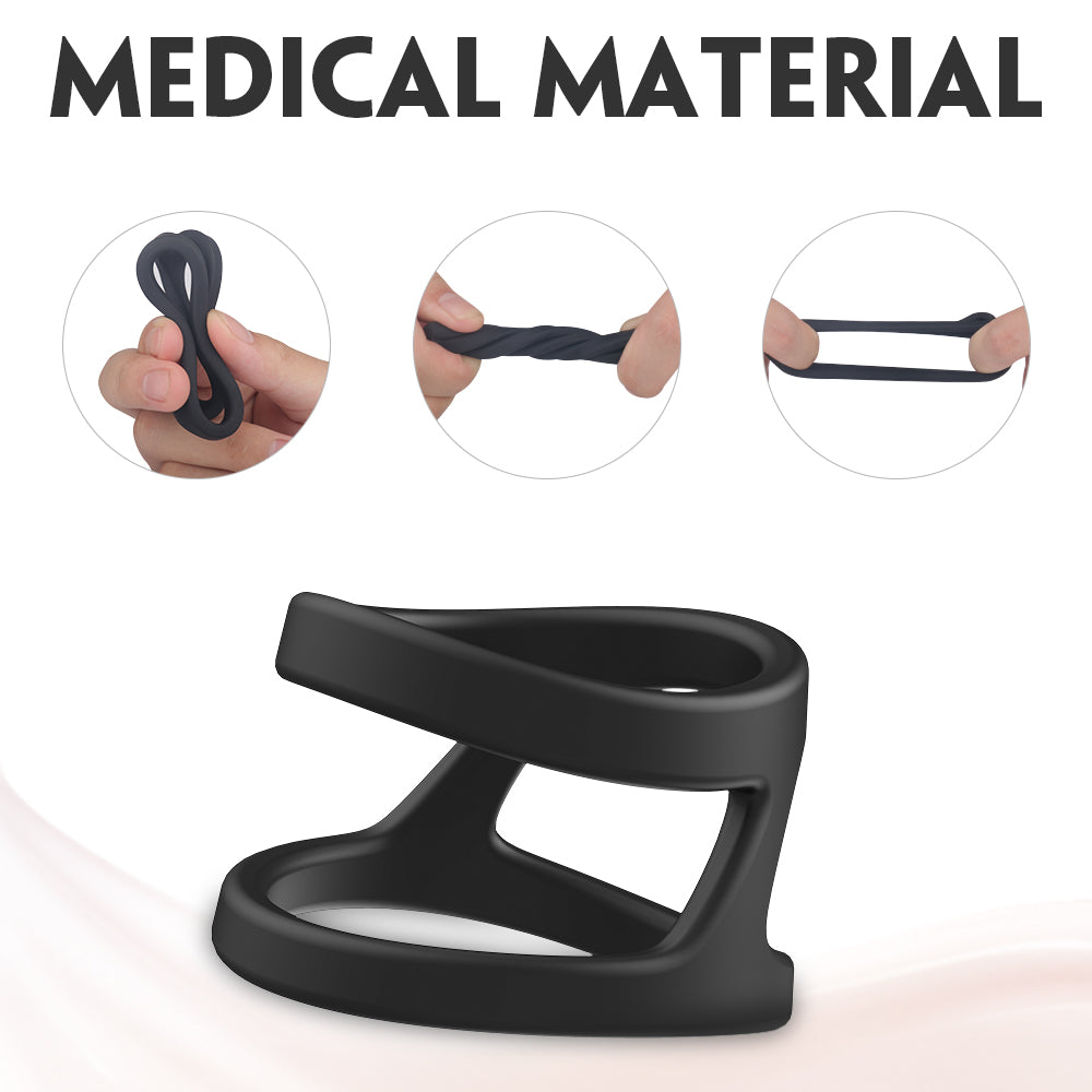 Adjustable Silicone Cock & Ball Rings for men 