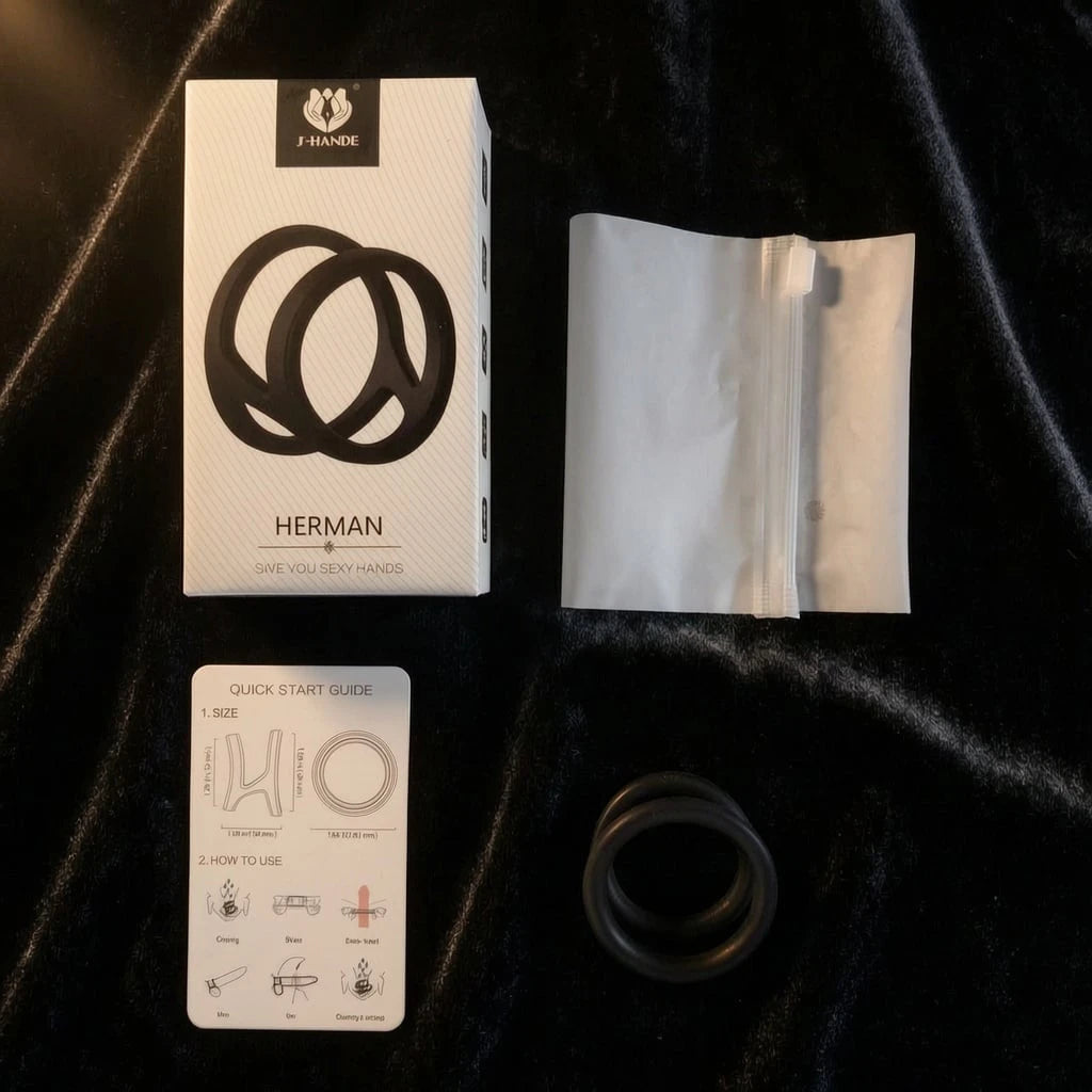 Adjustable Silicone Cock & Ball Rings for men 
