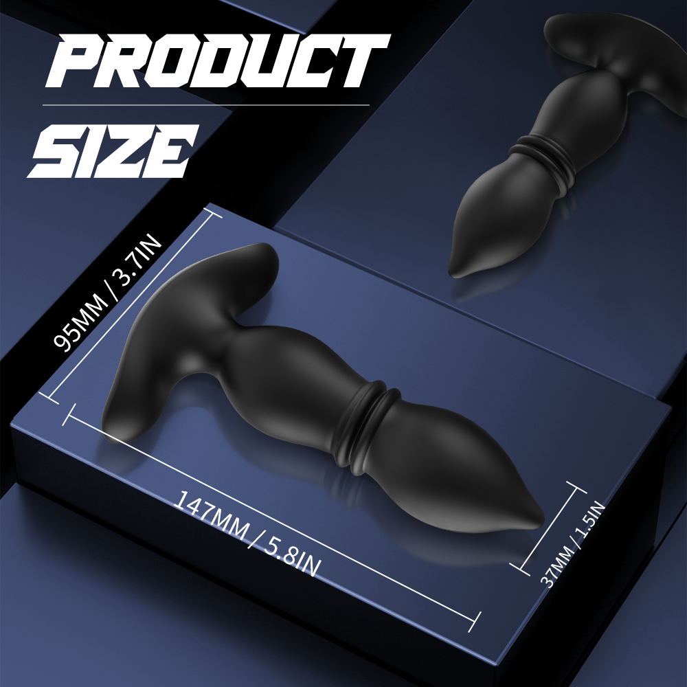 Silicone beginner butt plug with remote control 