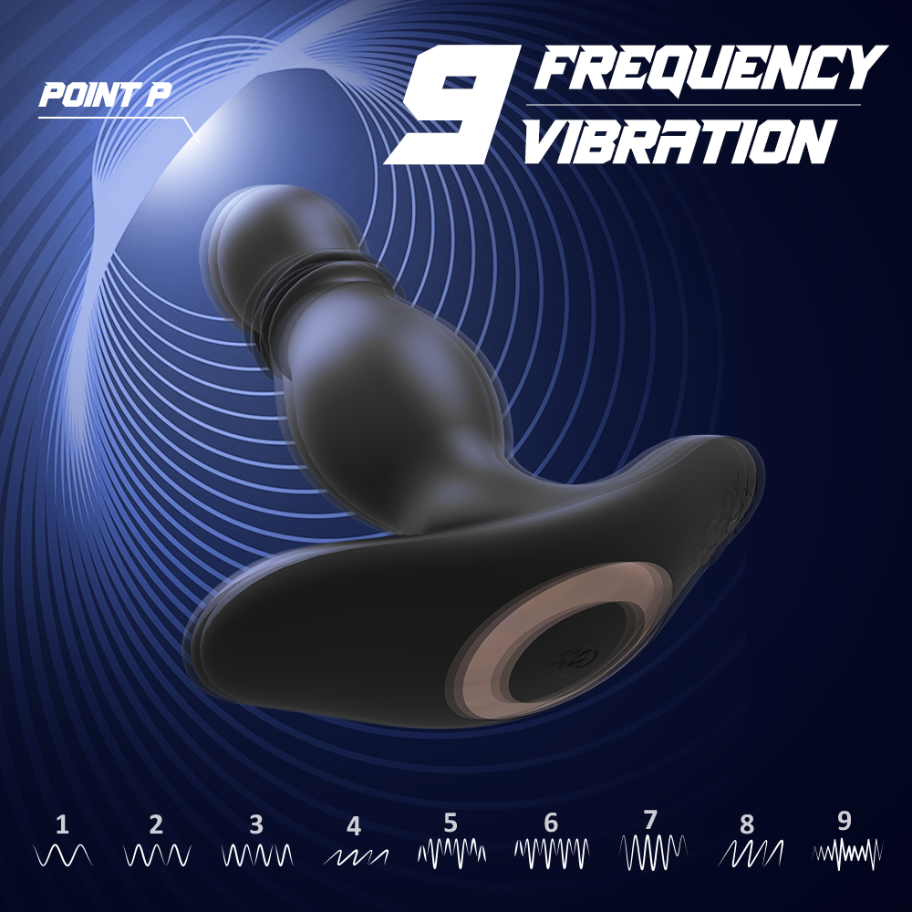 Silicone beginner butt plug with remote control 