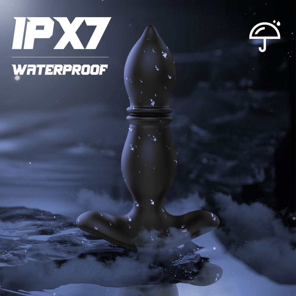 Silicone beginner butt plug with remote control 