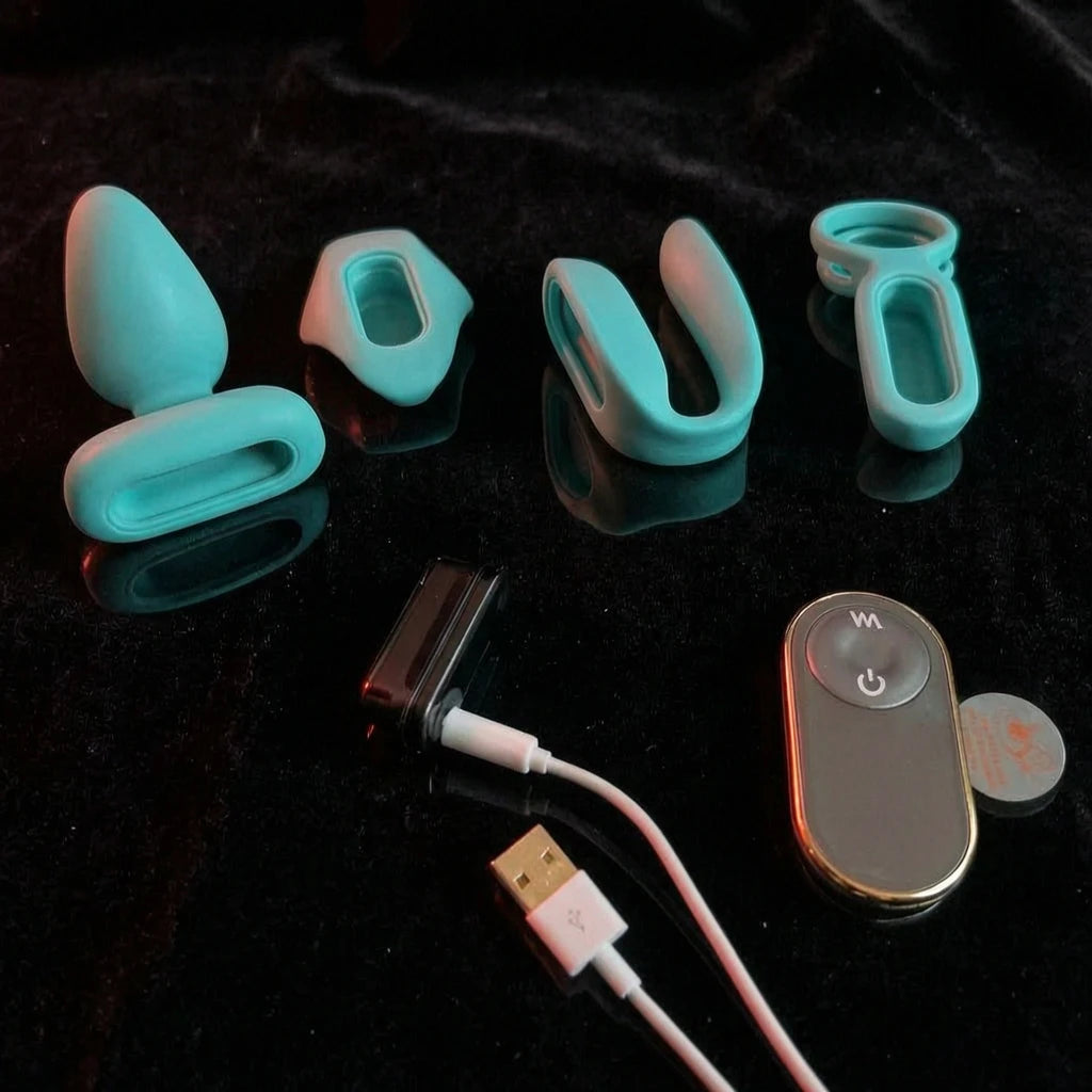 The Lovers' 4-in-1 Rechargeable Remote Controlled Couples Vibrators Set