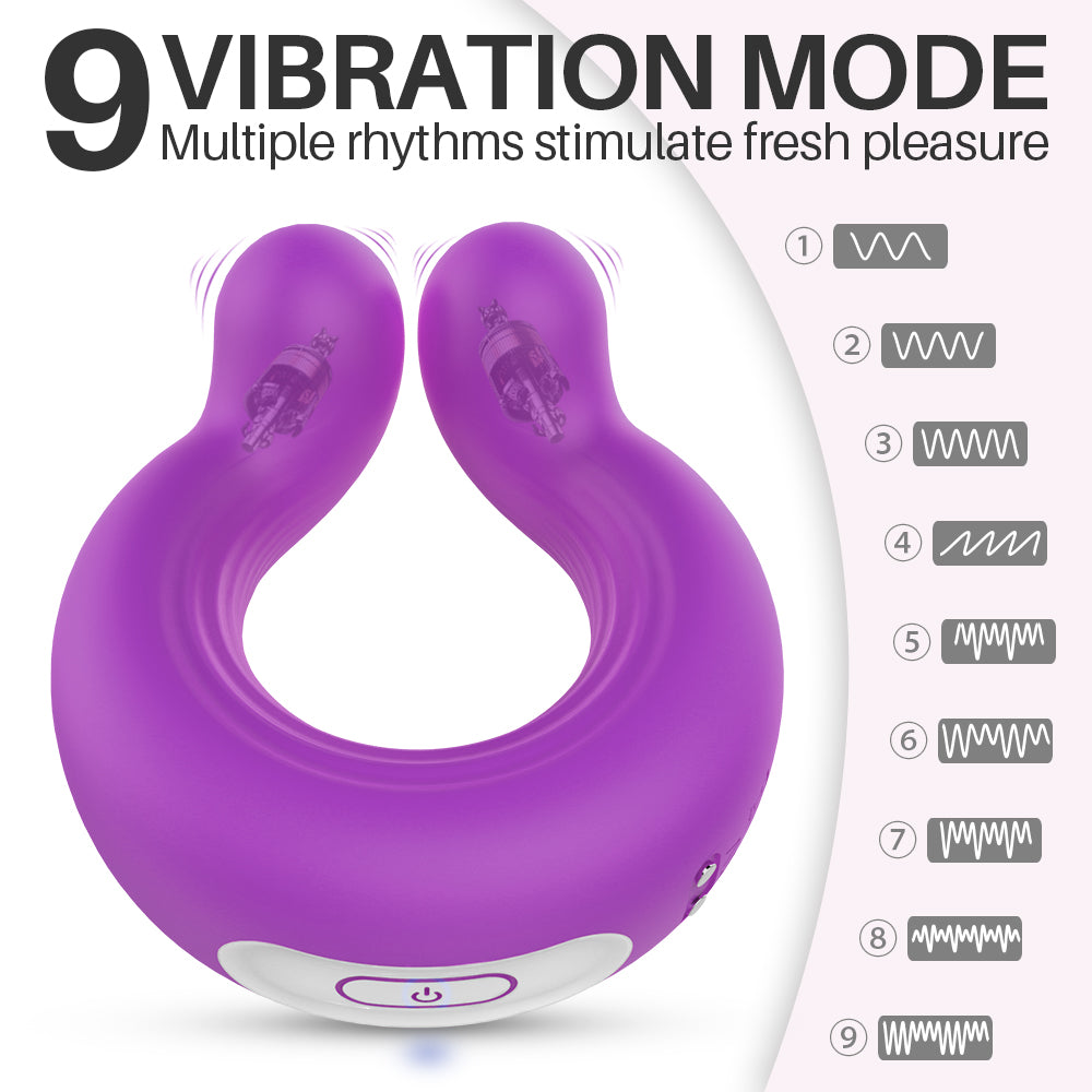 Best Vibrating Cock Ring with Remote Control - Couple toy