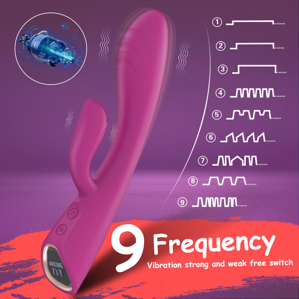 Warming G Spot & Clitoral Vibrator with Waterproof and Rechargeable Designs