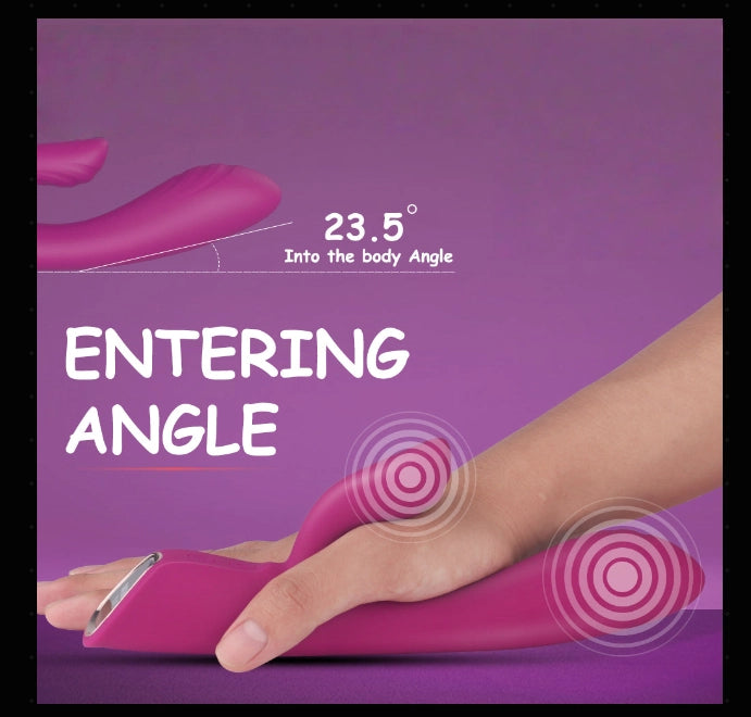 Warming G Spot & Clitoral Vibrator with Waterproof and Rechargeable Designs