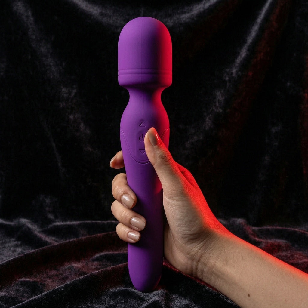 Warming Massage Wand Pink Vibrator with Waterproof and Rechargeable Designs