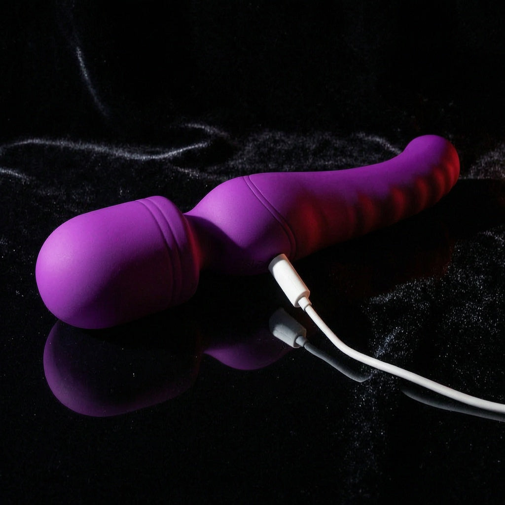 Warming Massage Wand Pink Vibrator with Waterproof and Rechargeable Designs