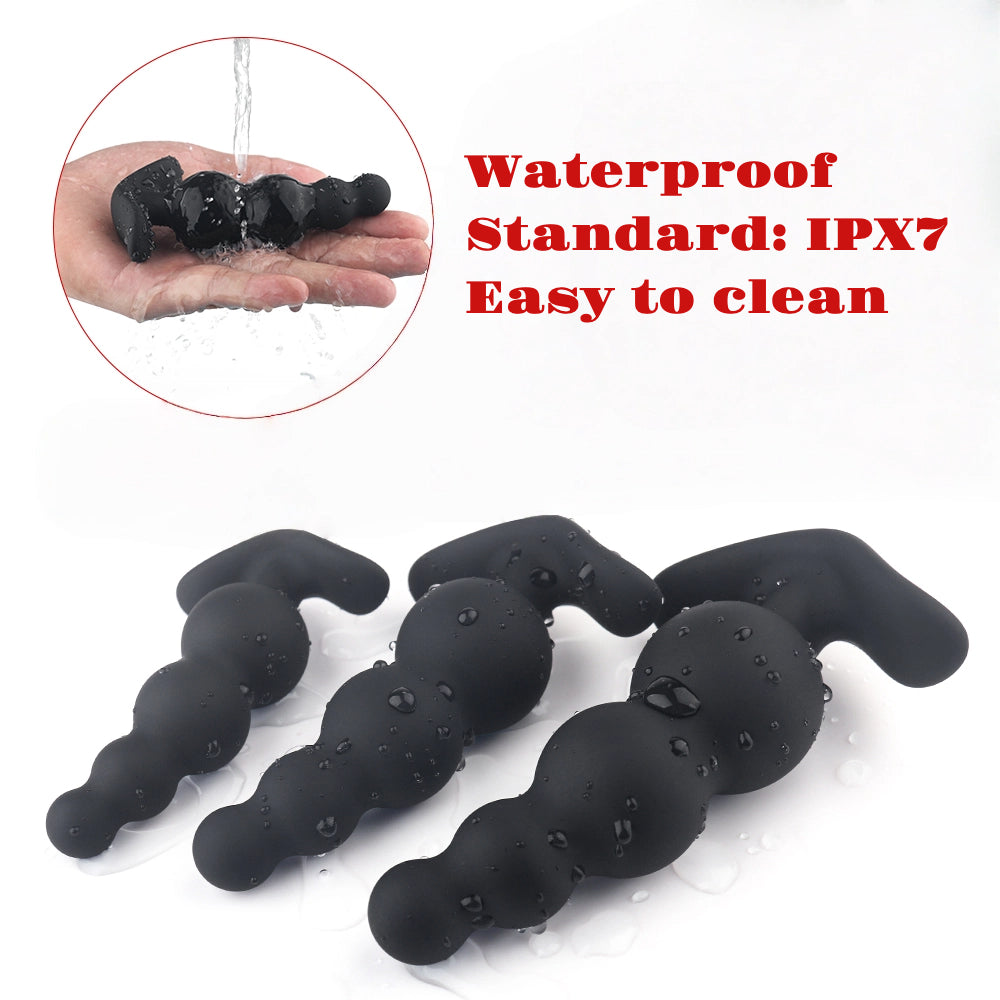 butt plug set beaded and silicone prostate toys anal training kit